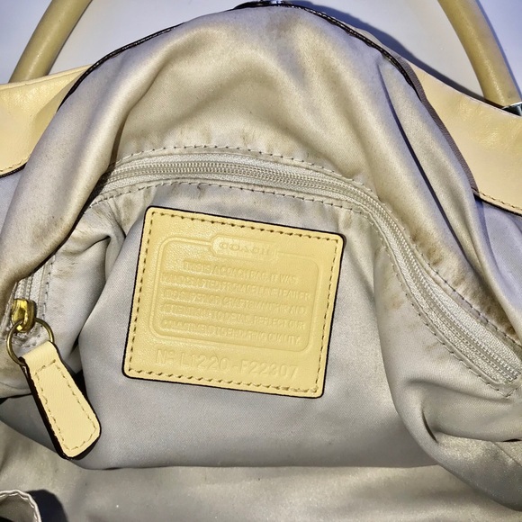 Coach Pastel Yellow/Buttercup Leather Satchel - Picture 7 of 12